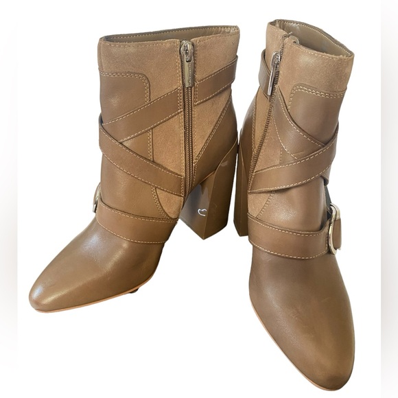 New Vince Camuto Tan Booties - Picture 4 of 7